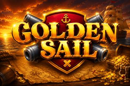 The Golden Sail Online Slot Logo