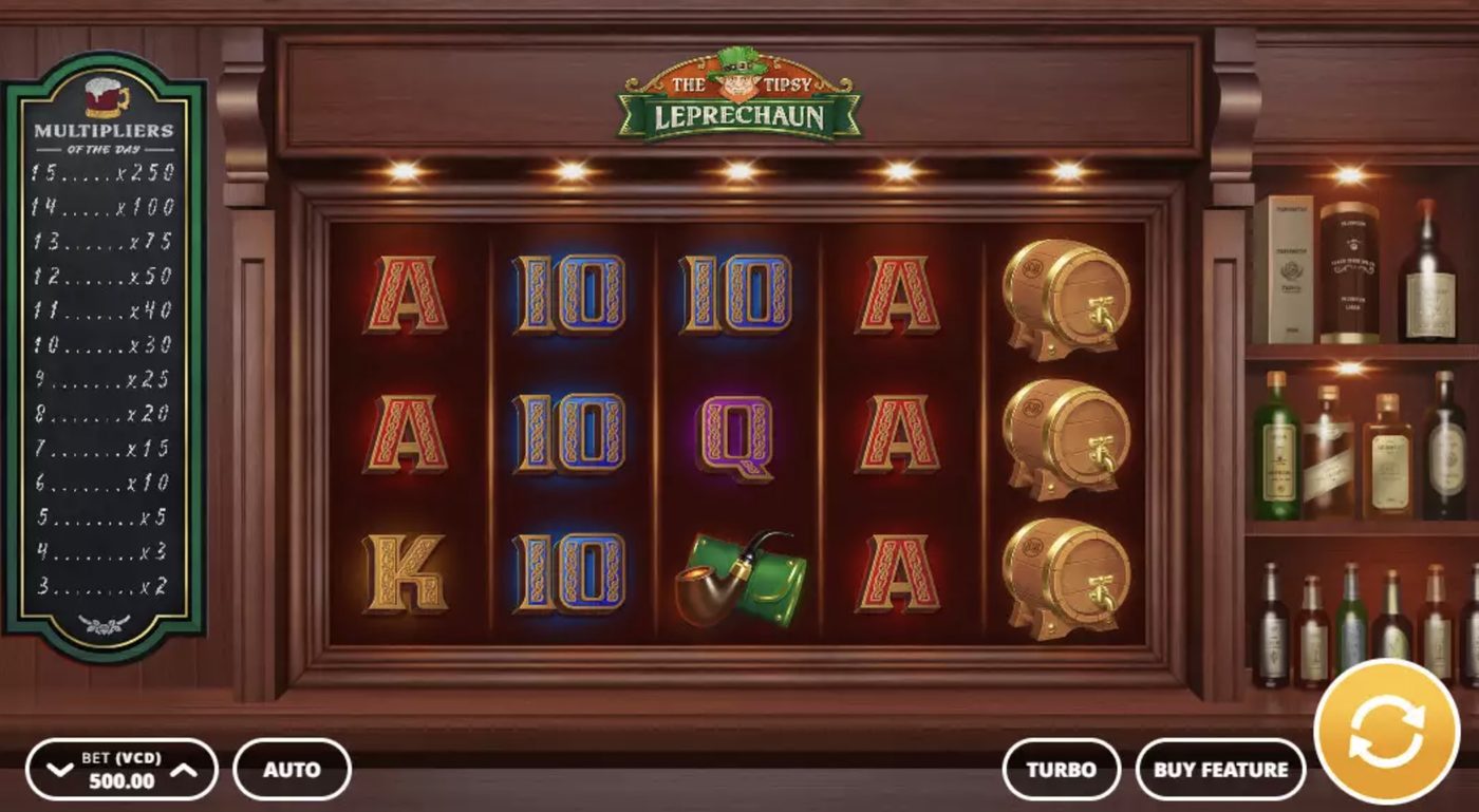 The Tipsy Leprechaun: image of main menu