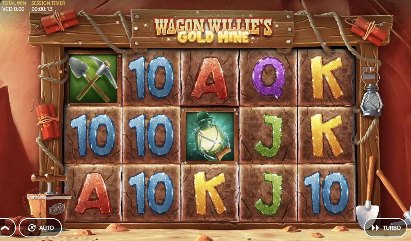 Wagon Willie's Gold Mine: image of main menu