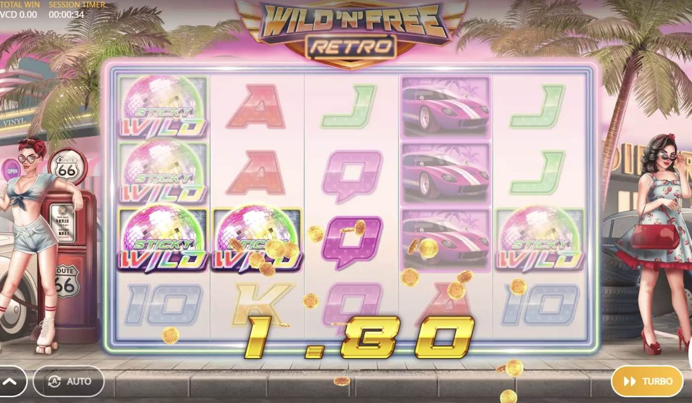 Wild 'N' Free Retro: image of winning