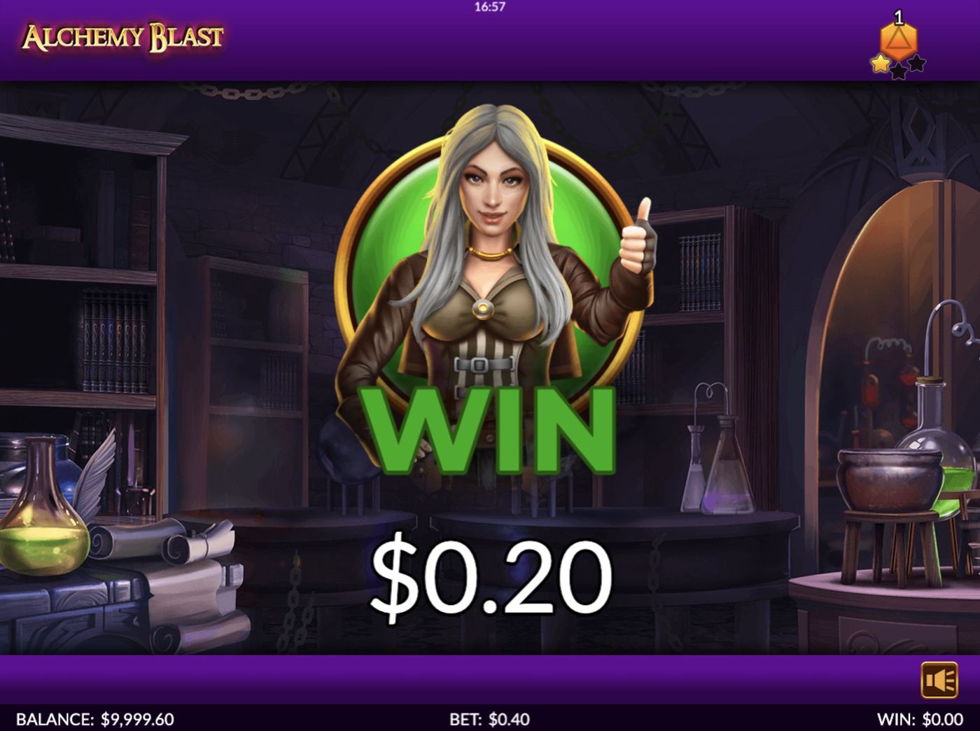 Alchemy Blast: image of winning