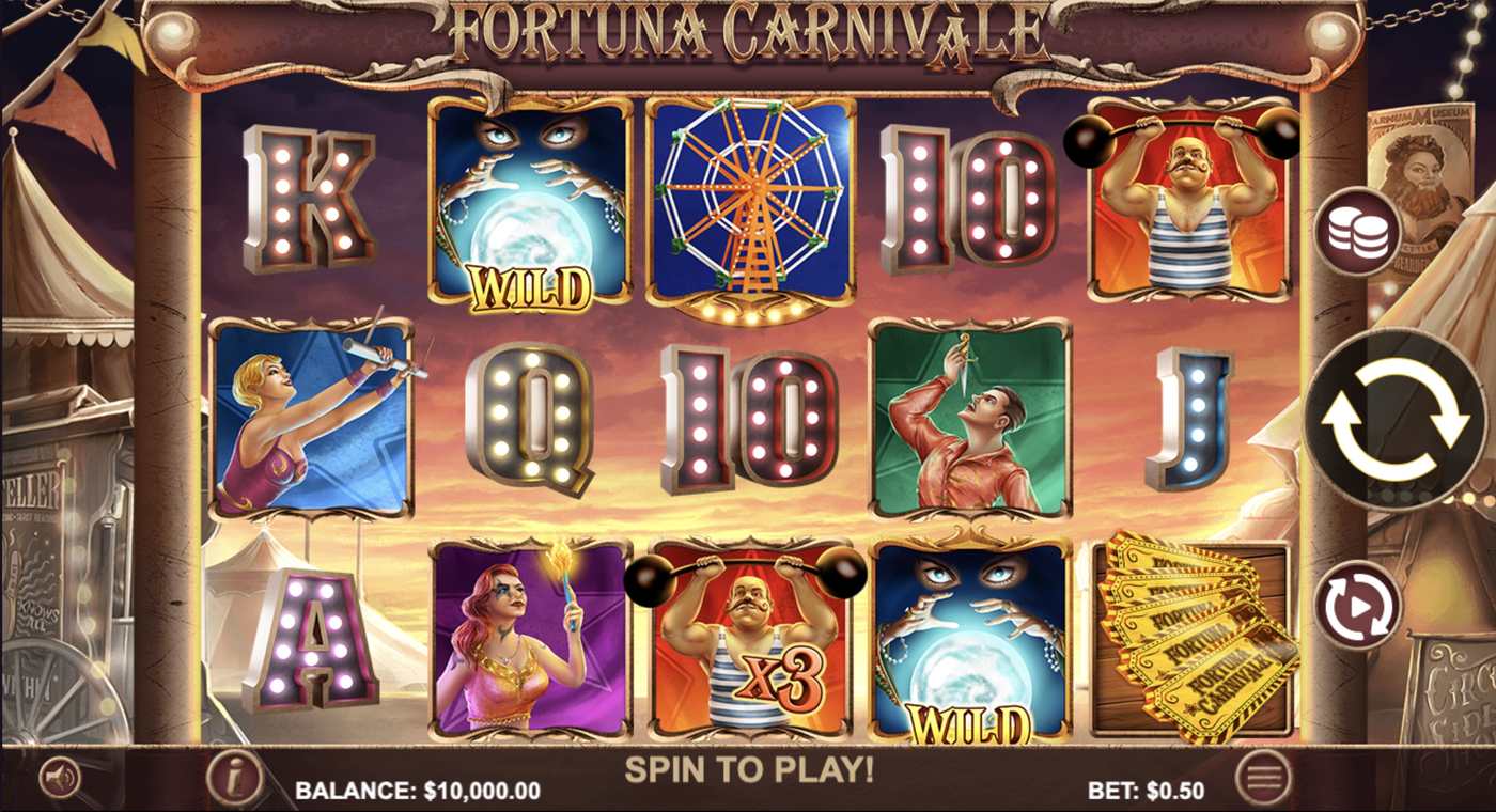 Fortuna Carnivàle: image of main menu