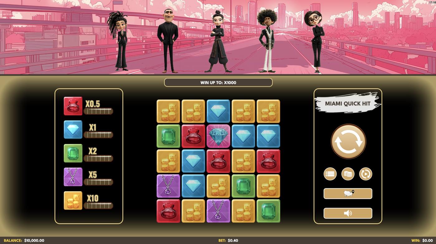 Vegas 5 Blast: image of main menu