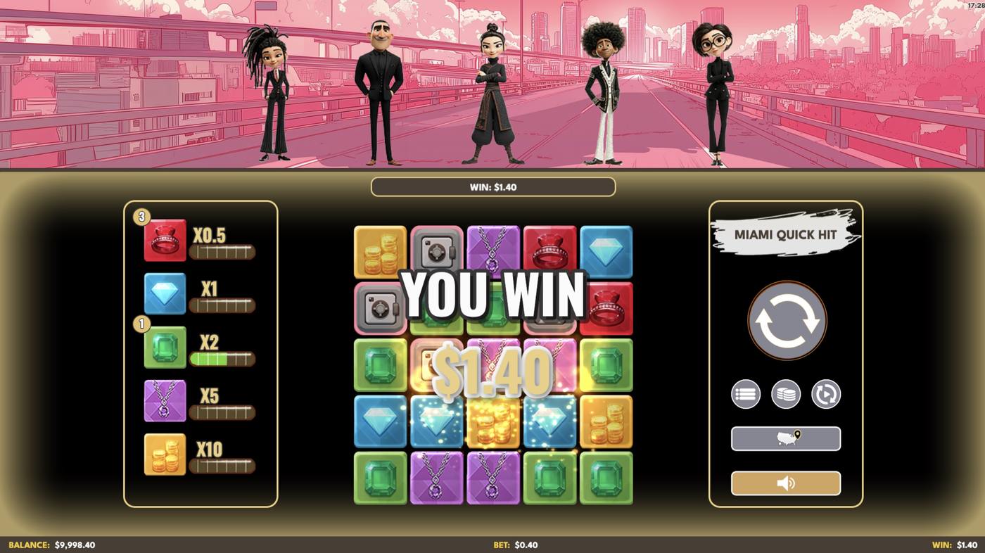 Vegas 5 Blast: image of winning