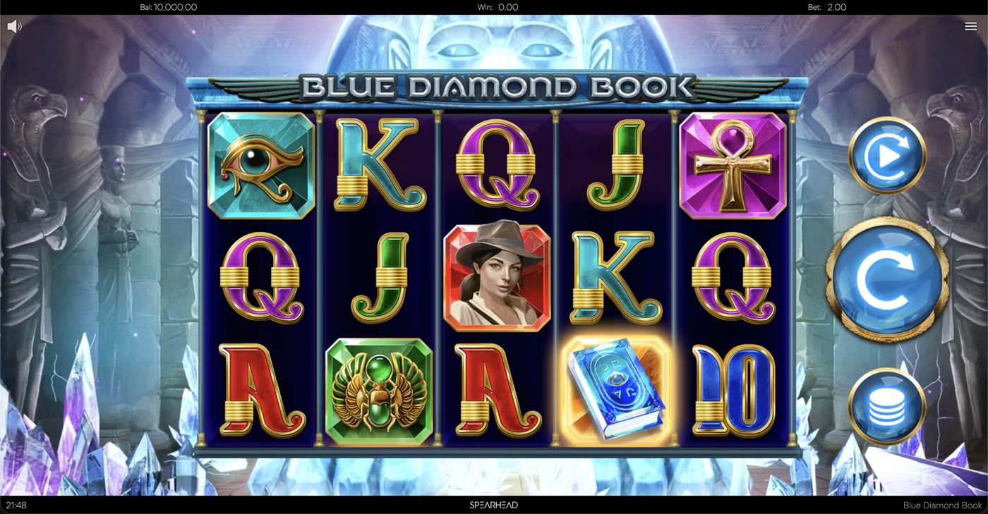 Blue Diamond Book: image of main menu