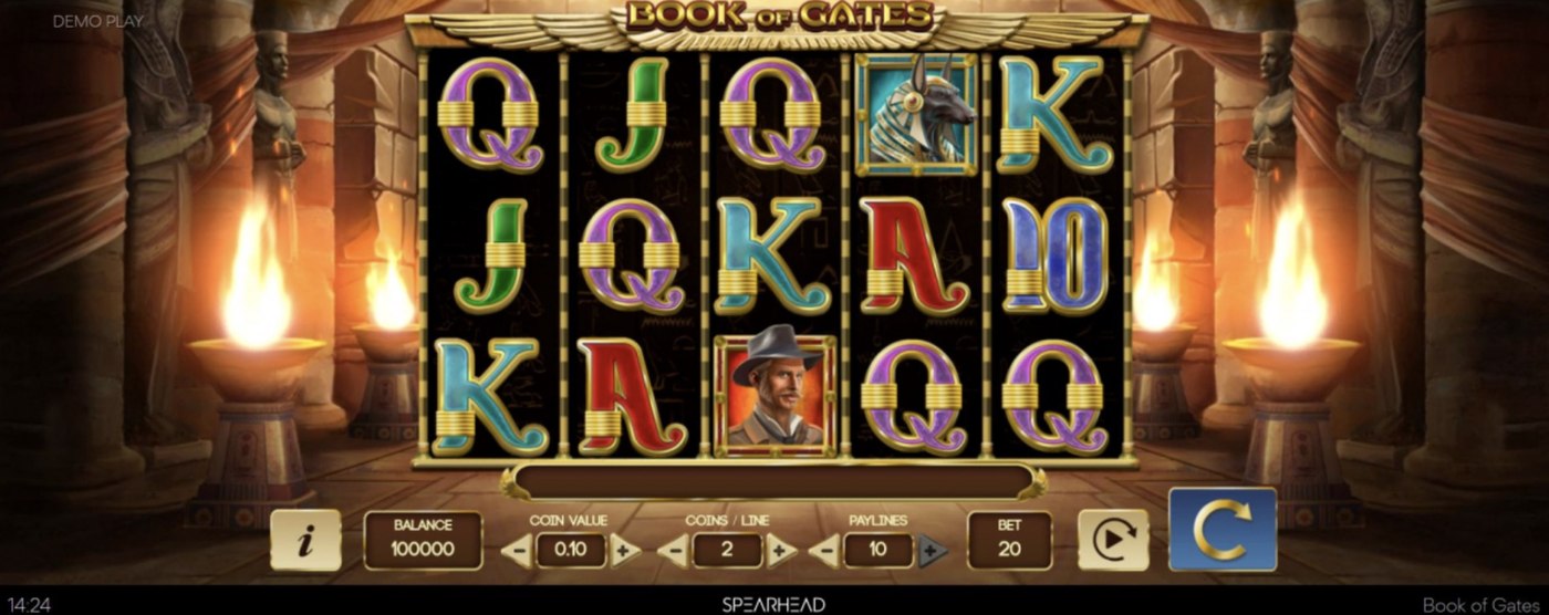 Book of Gates: image of main menu