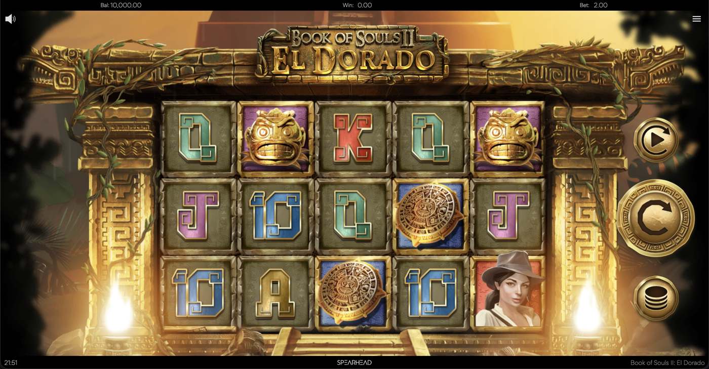 Book of Souls II: El Dorado: image of main menu