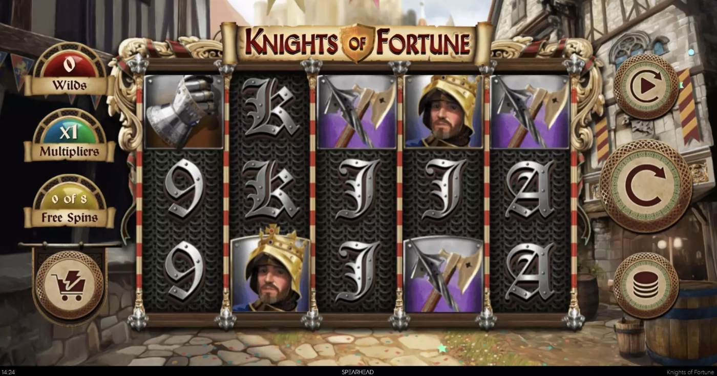 Knights of Fortune: image of main menu