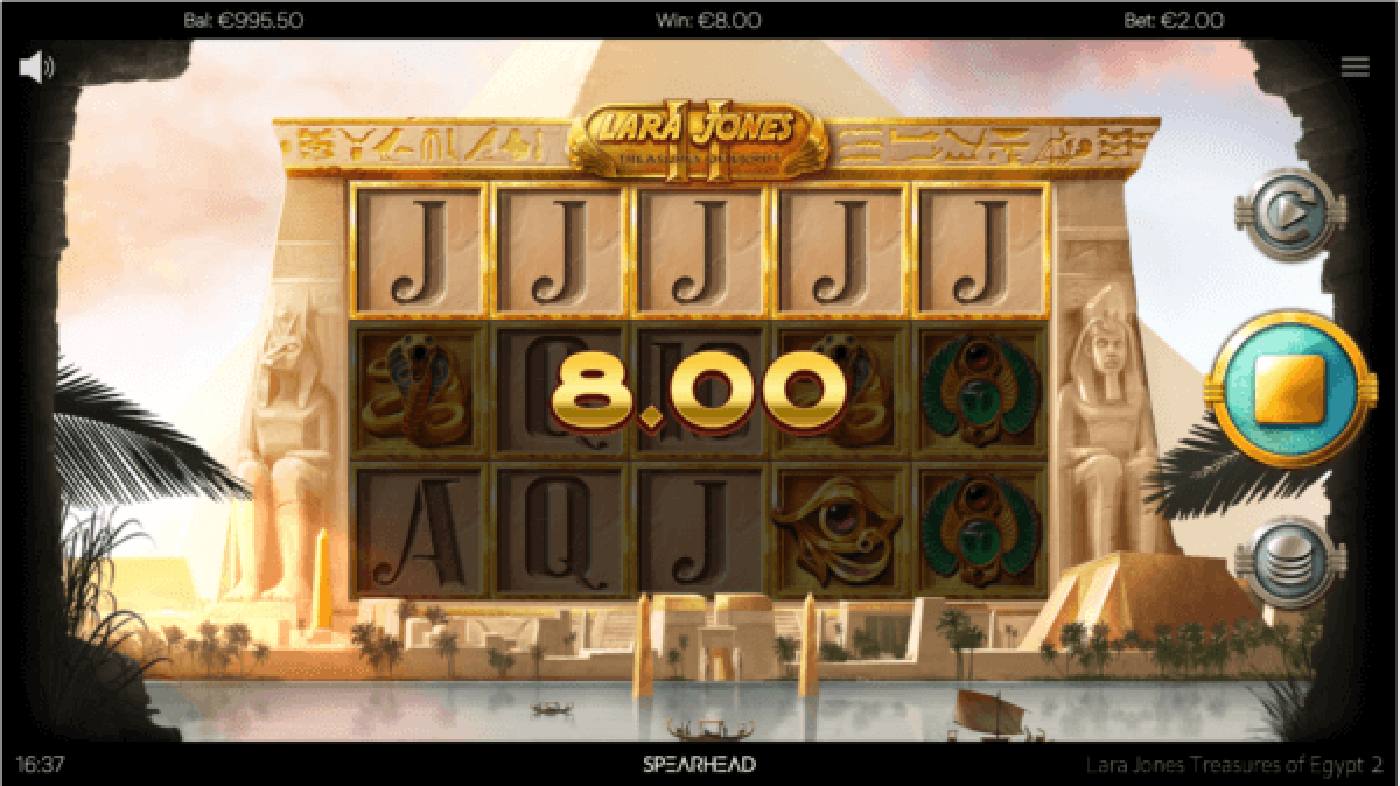 Lara Jones Treasures of Egypt 2: image of winning