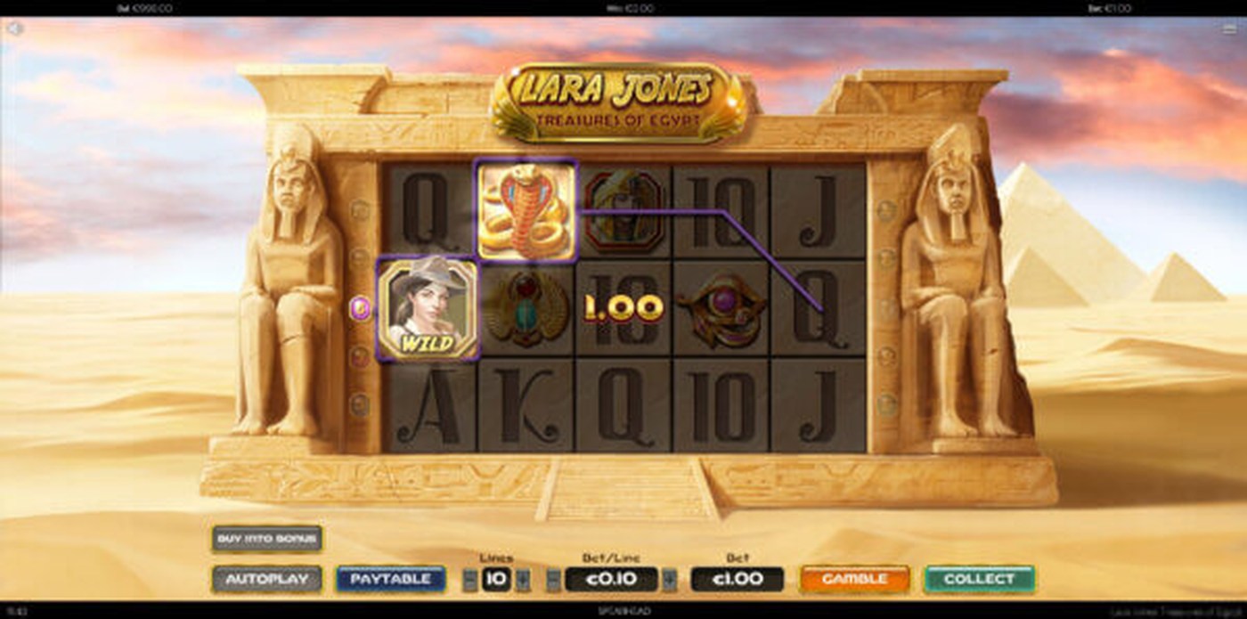 Lara Jones Treasures of Egypt: image of winning