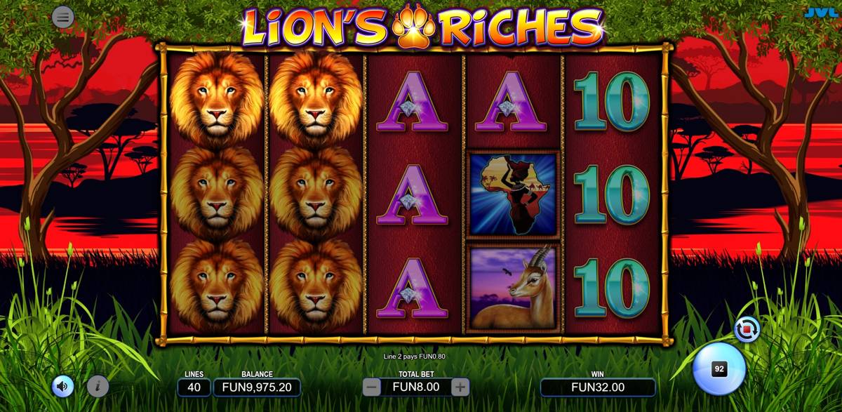 Lion's Riches: image of winning