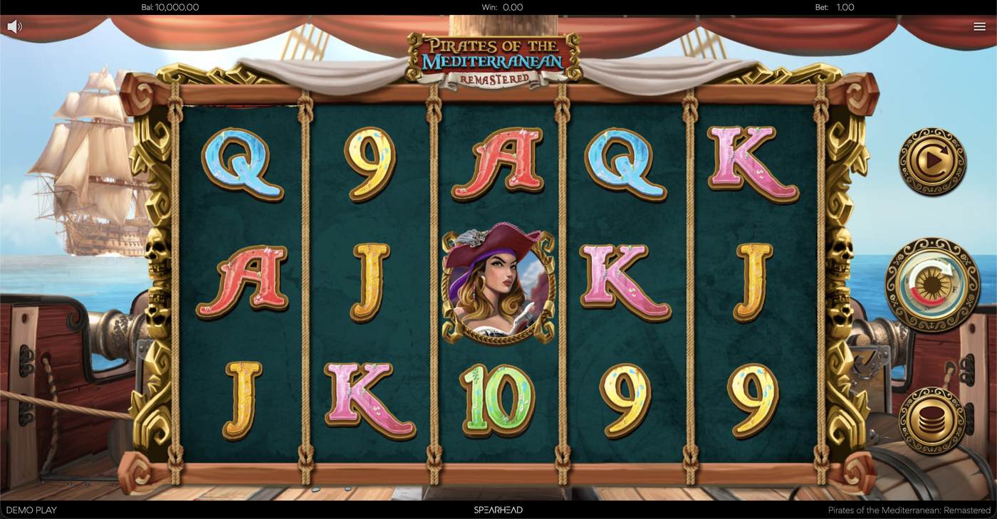 Pirates of the Mediterranean Remastered: image of main menu