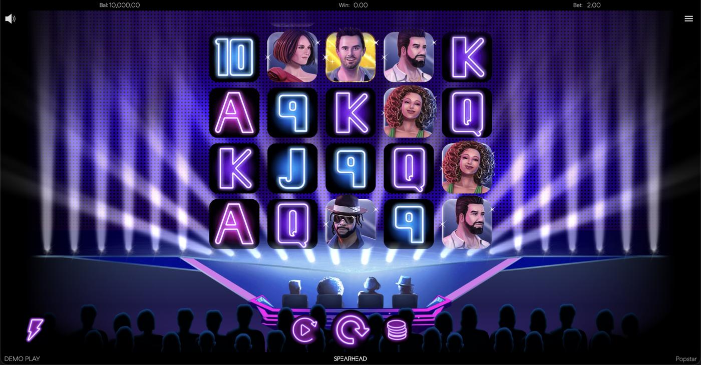 Popstar: image of main menu