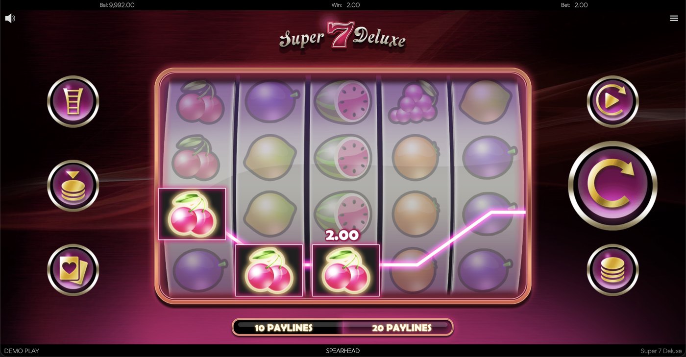 Super 7 Deluxe: image of winning