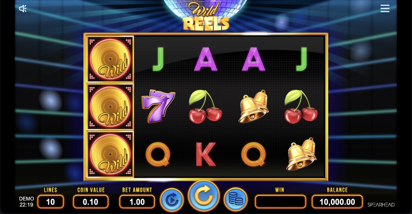 Wild Reels: image of main menu