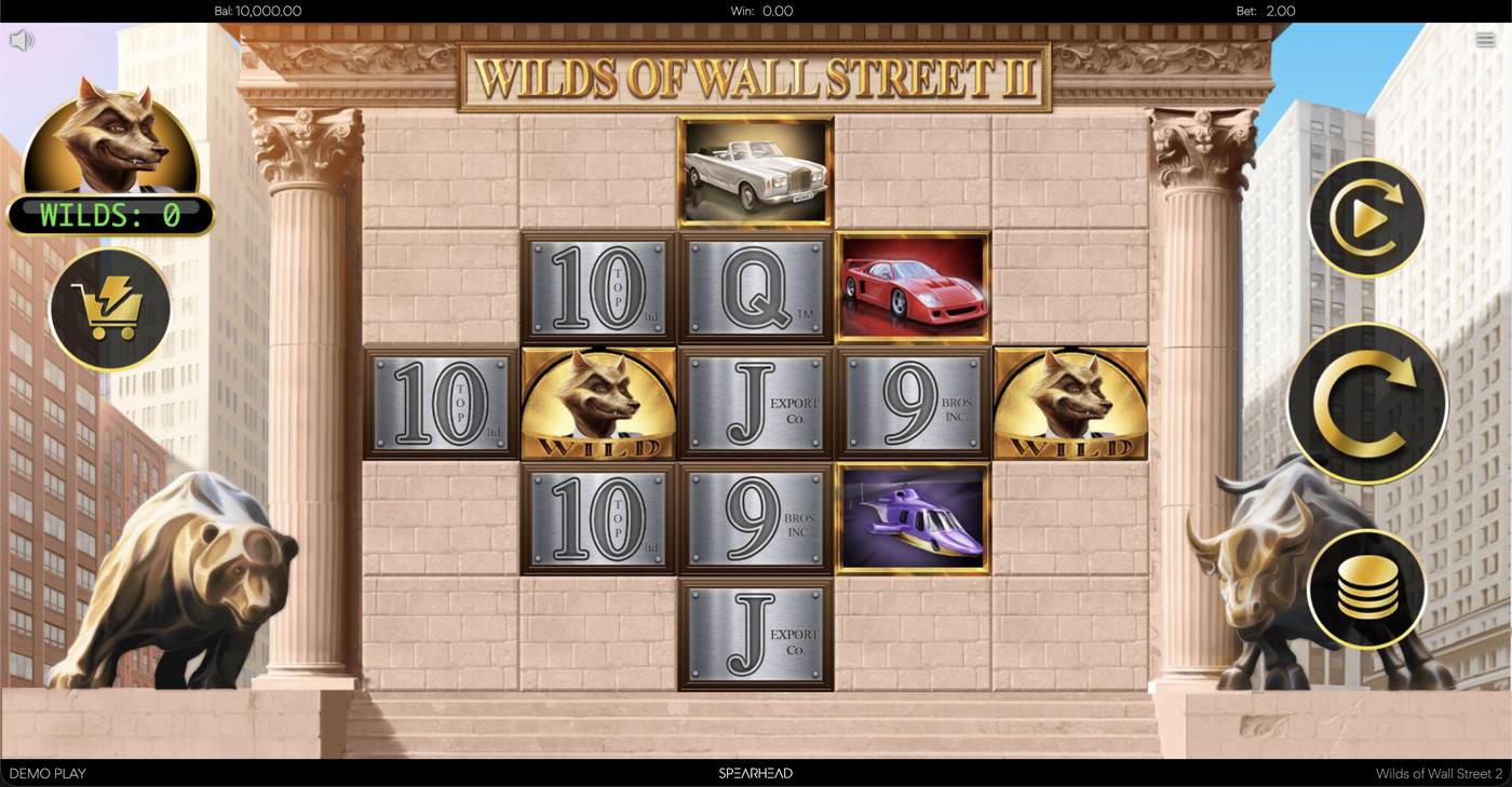 Wilds Of Wall Street II: image of main menu