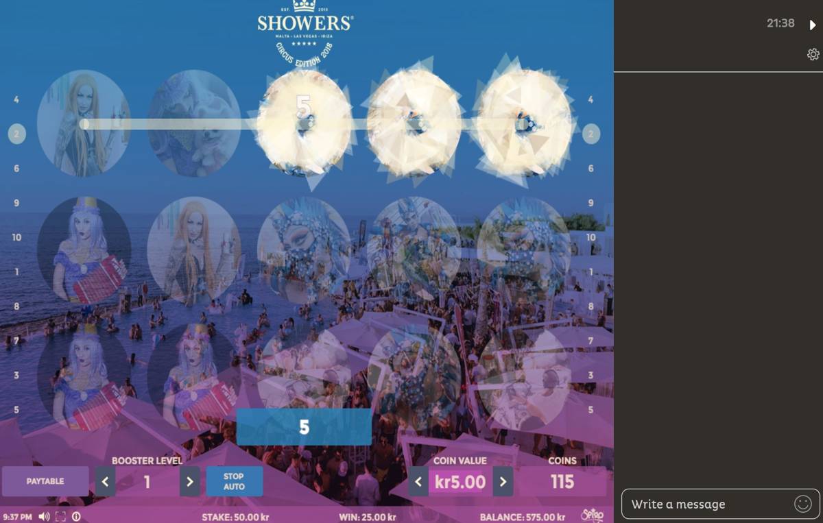 Showers Circus Edition: image of winning