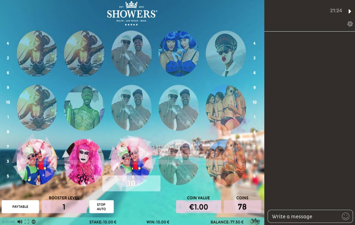 Showers: image of winning