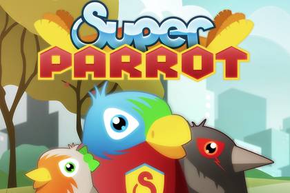 Super Parrot Online Slot Logo