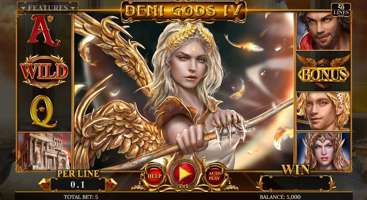 Demi Gods IV: image of main menu