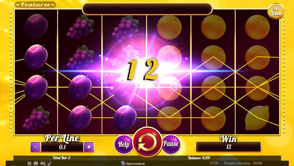 Fruits Collection 30 Lines: image of winning