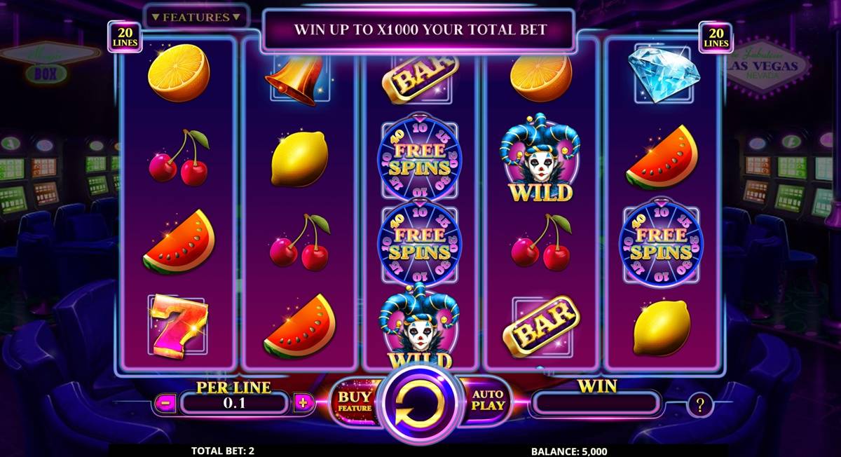 Joker Win: image of main menu