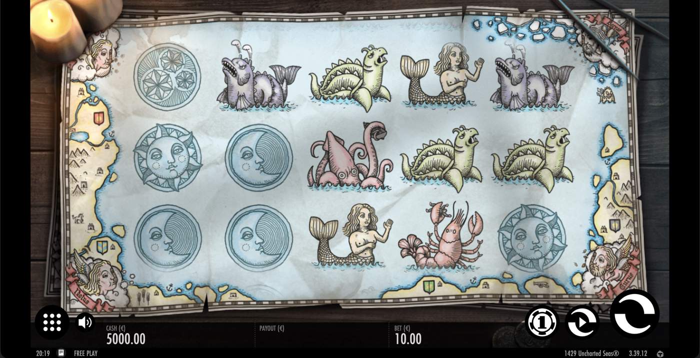 1429 Uncharted Seas: image of main menu