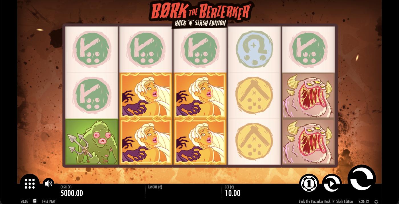 Børk The Berzerker Hack ‘N’ Slash Edition: image of main menu