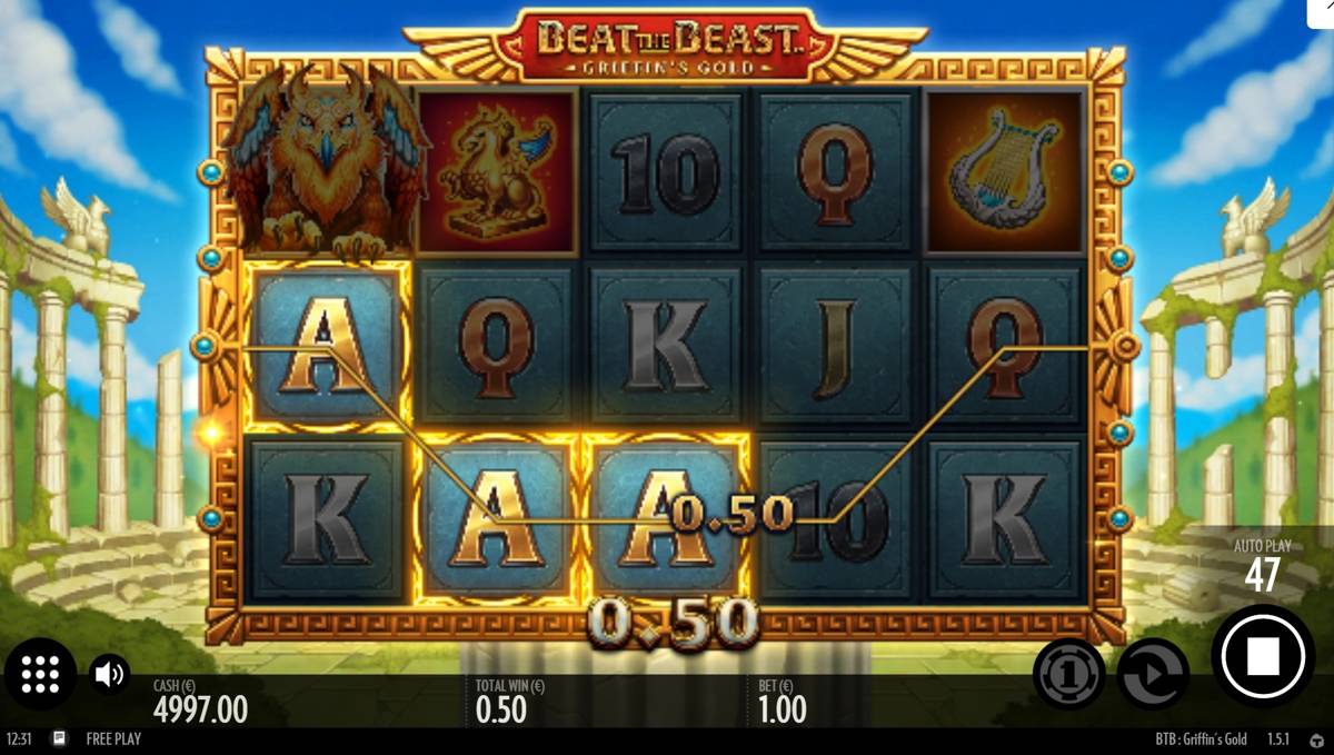 Beat the Beast Griffin's Gold: image of winning