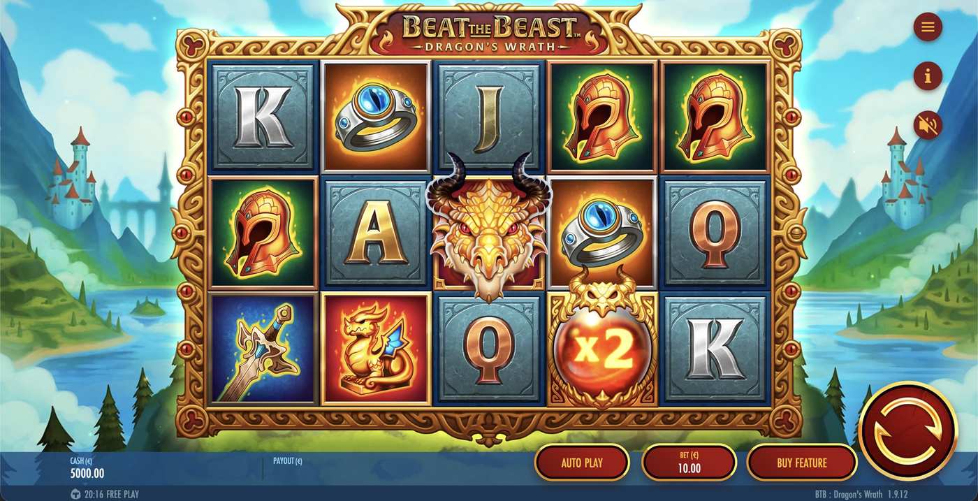 Beat the Beast: Dragon’s Wrath: image of main menu