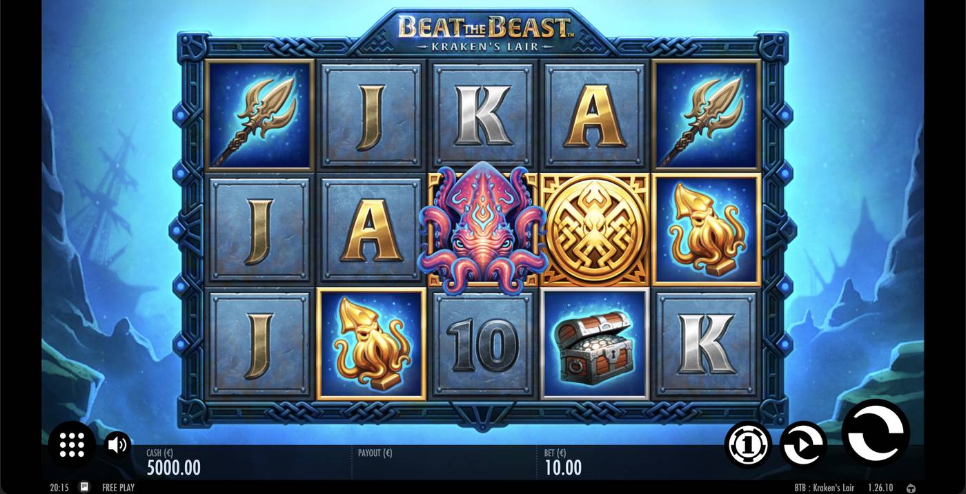 Beat the Beast: Kraken’s Lair: image of main menu