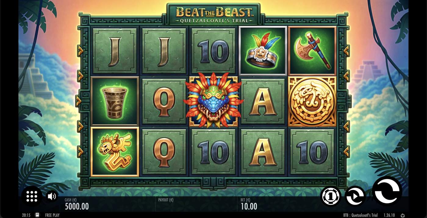 Beat the Beast: Quetzalcoatl’s Trial: image of main menu