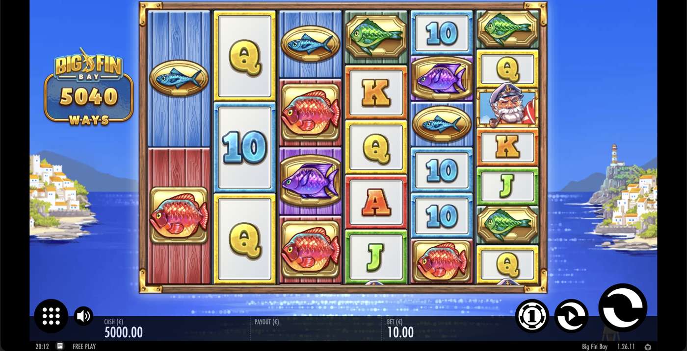 Big Fin Bay: image of main menu