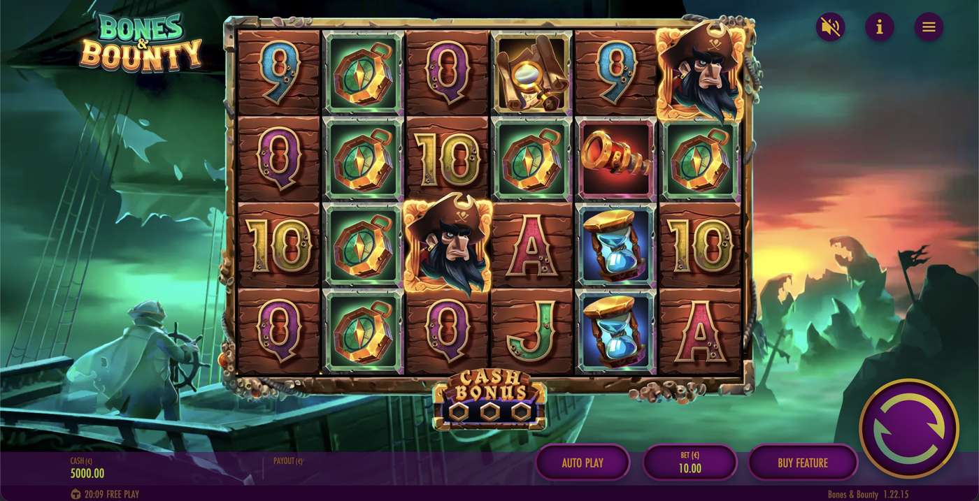 Bones & Bounty: image of main menu