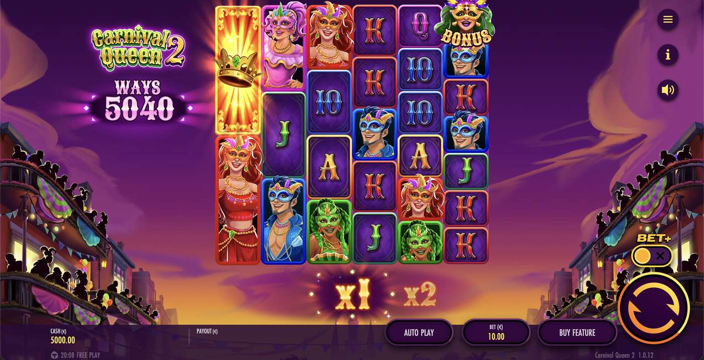 Carnival Queen 2: image of main menu