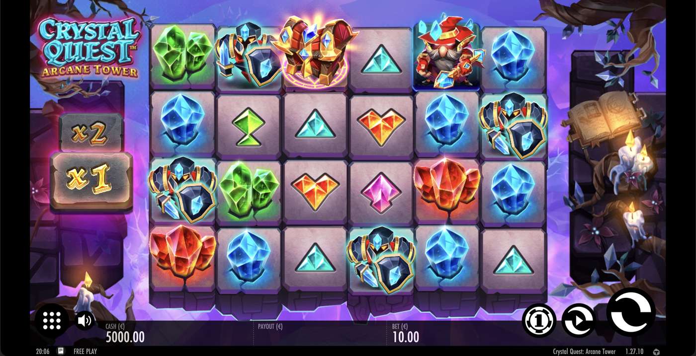 Crystal Quest: Arcane Tower: image of main menu