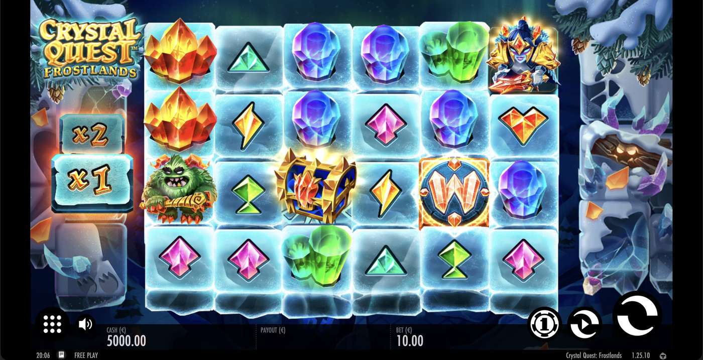 Crystal Quest: Frostlands: image of main menu