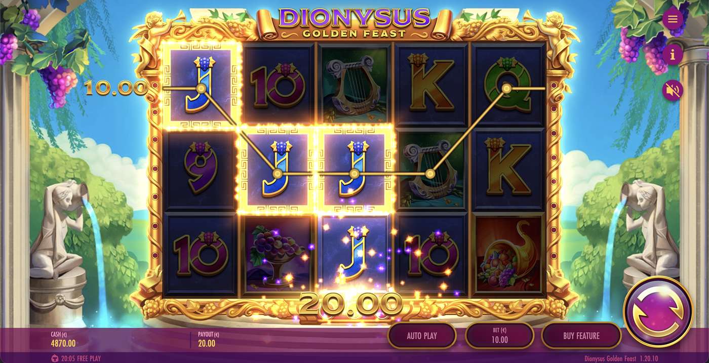 Dionysus Golden Feast: image of winning