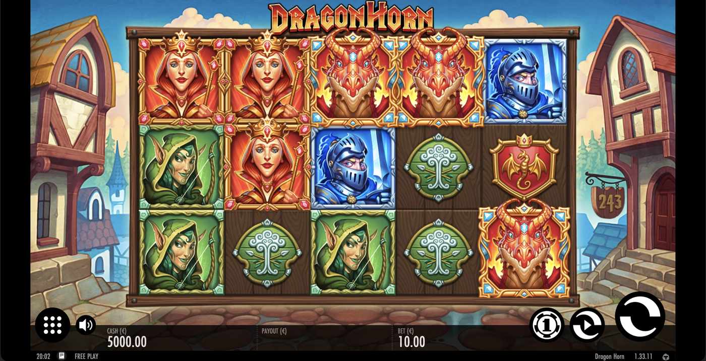Dragon Horn: image of main menu