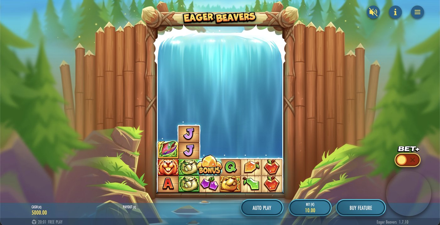 Eager Beavers: image of main menu
