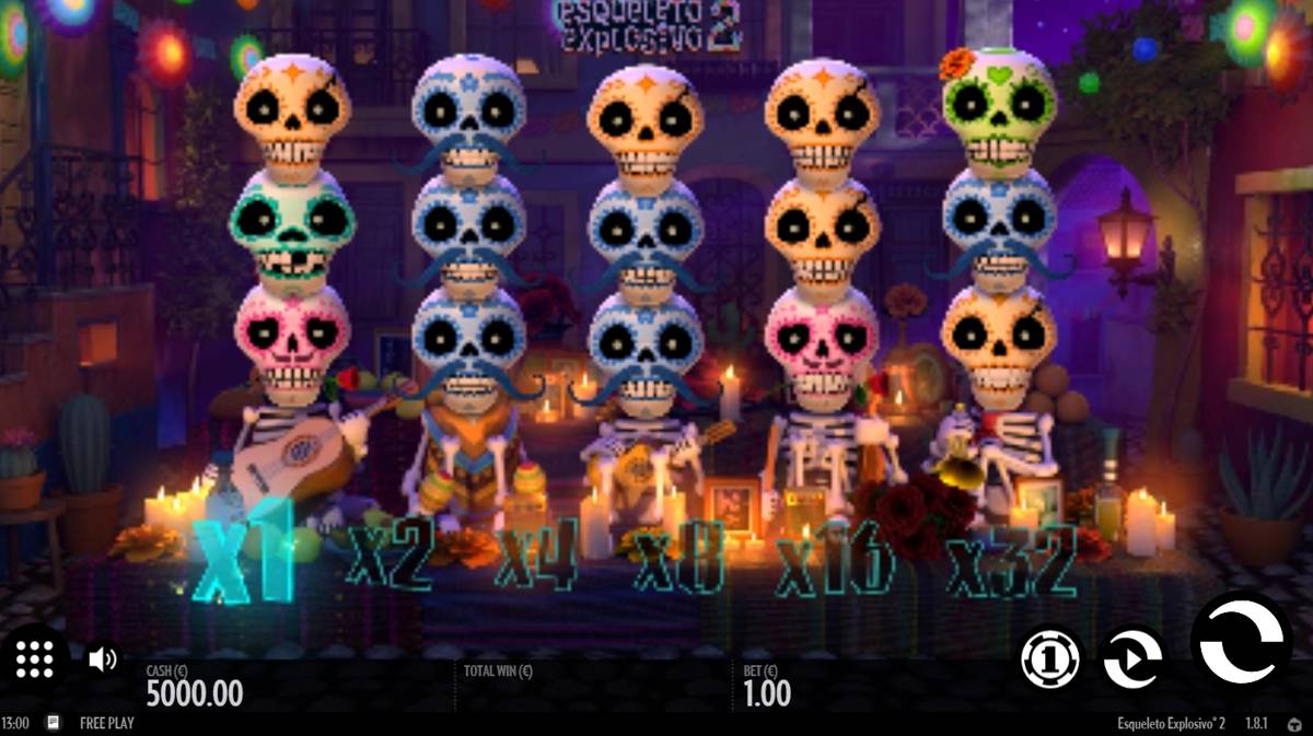 Esqueleto Explosivo 2: image of main menu