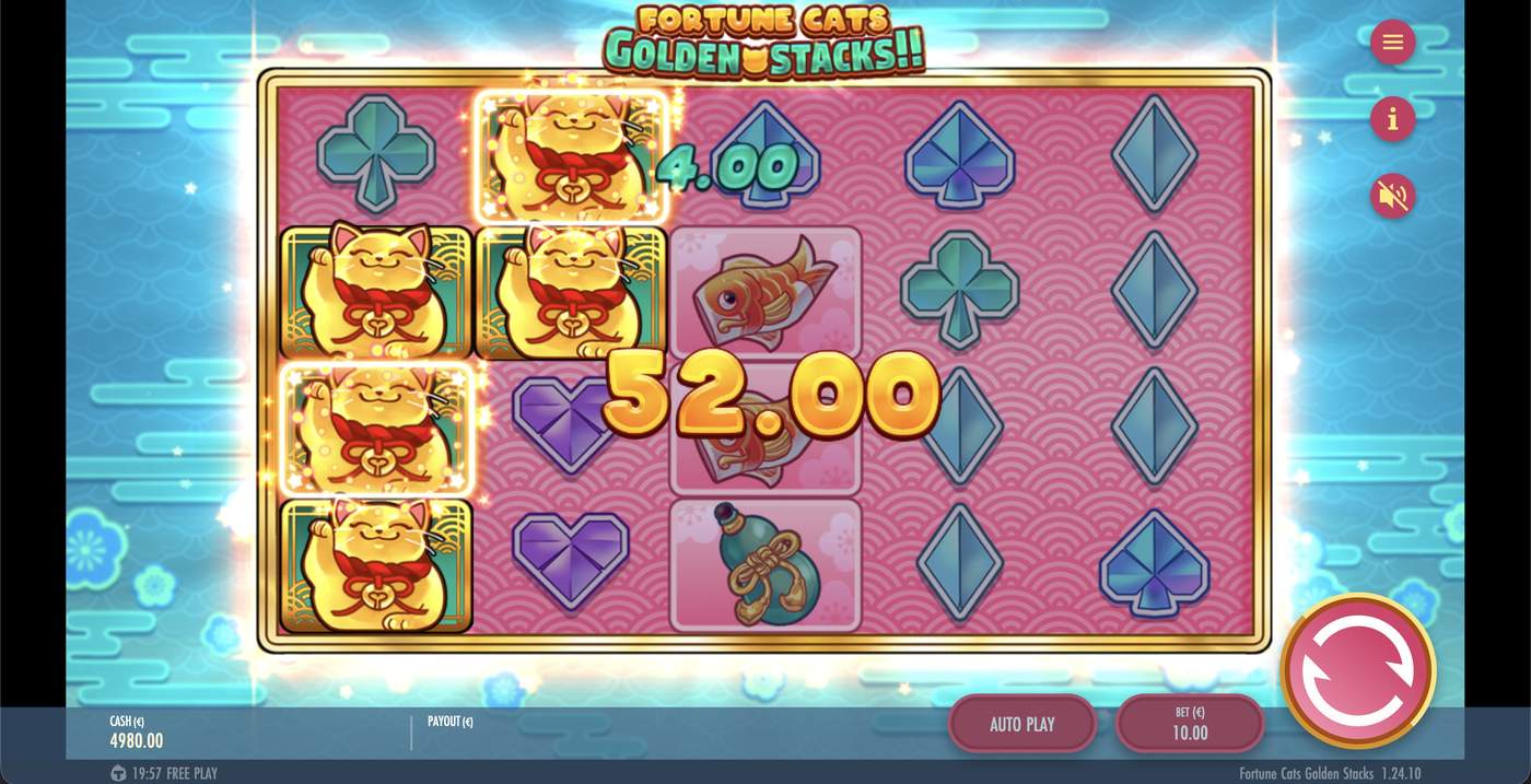 Fortune Cats Golden Stacks: image of winning