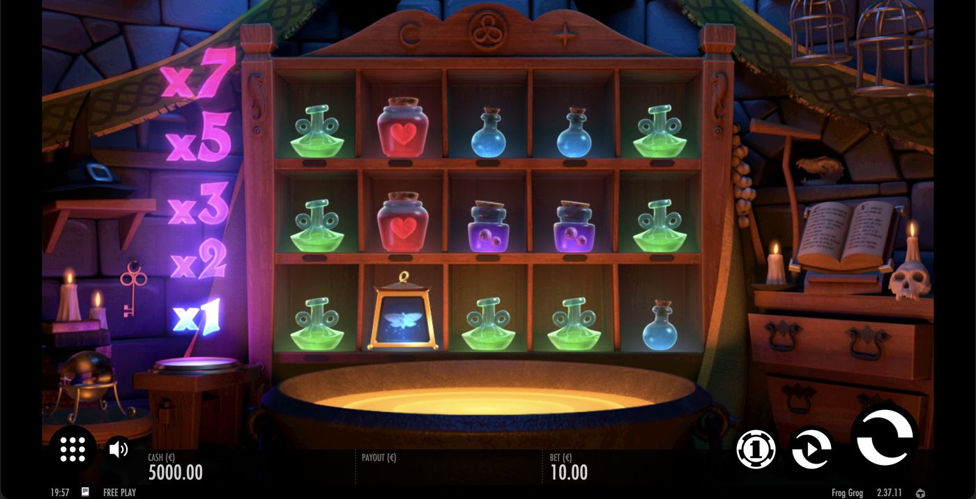 Frog Grog: image of main menu