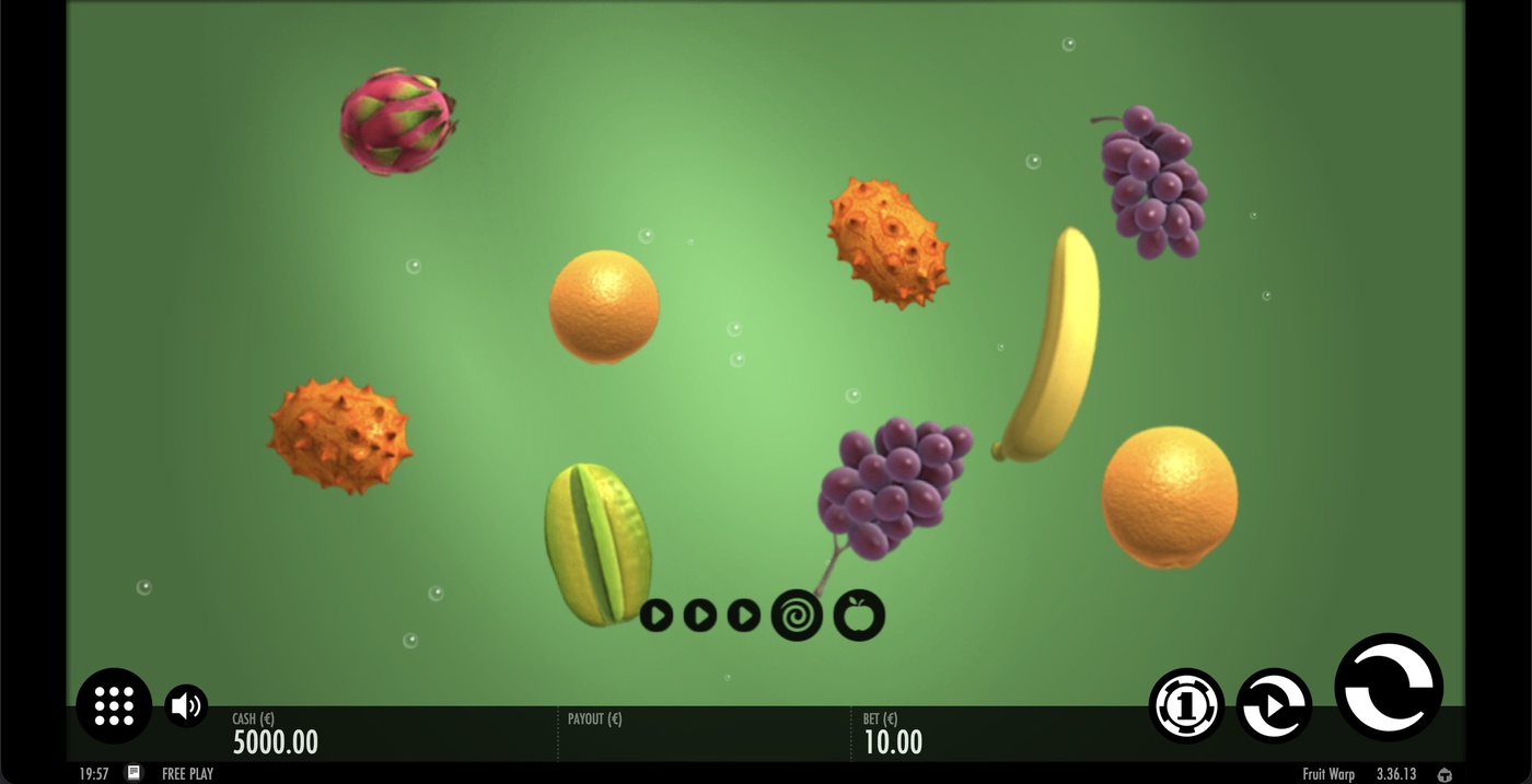 Fruit Warp: image of main menu