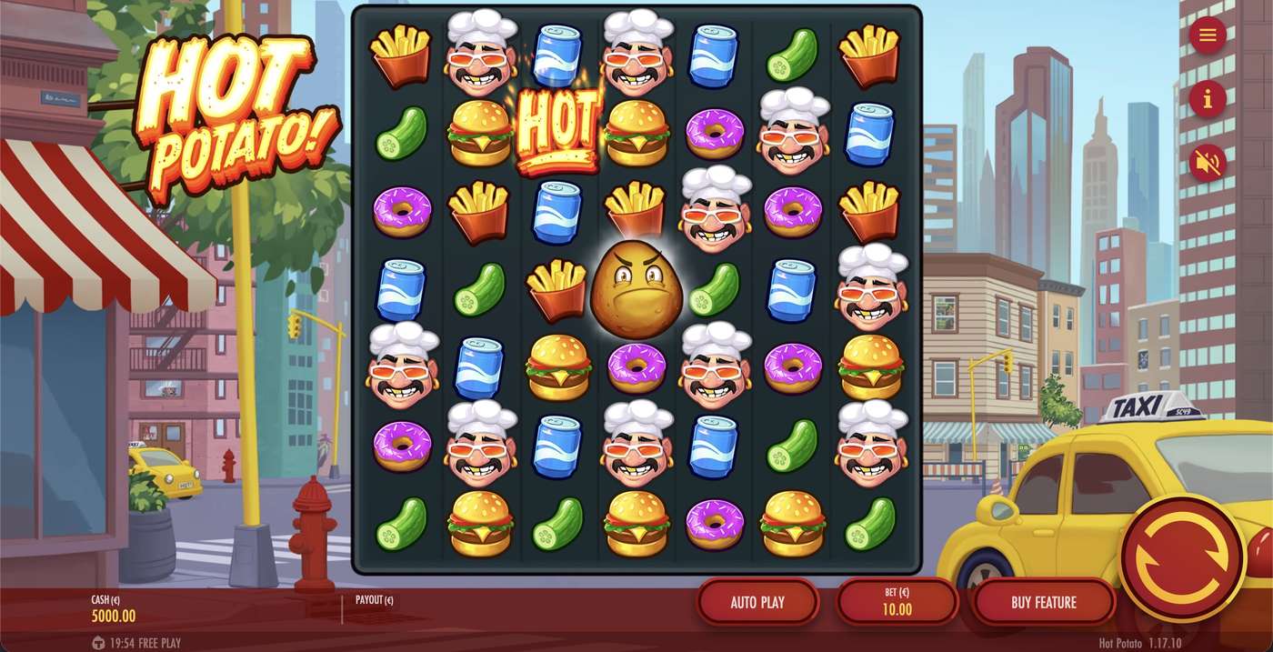 Hot Potato: image of main menu