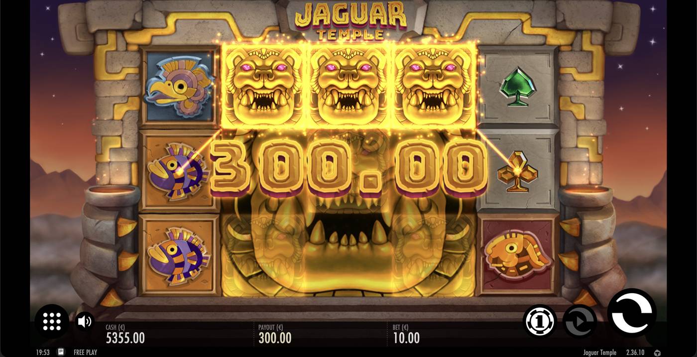 Jaguar Temple: image of winning