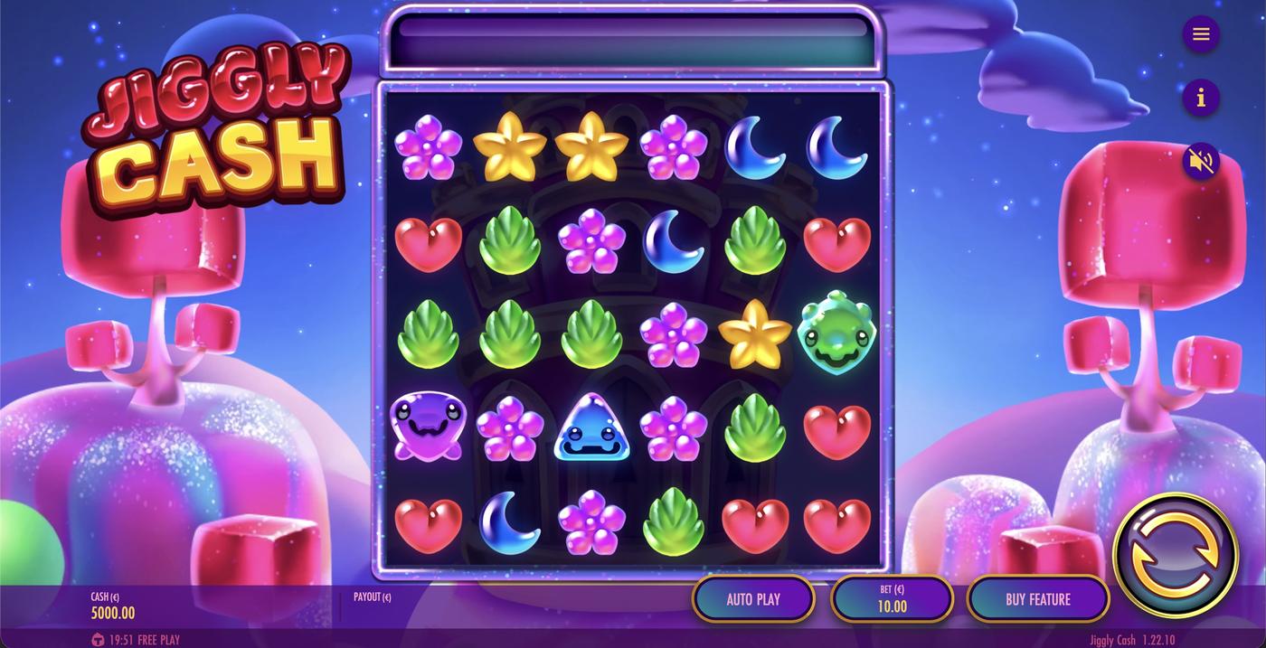 Jiggly Cash: image of main menu