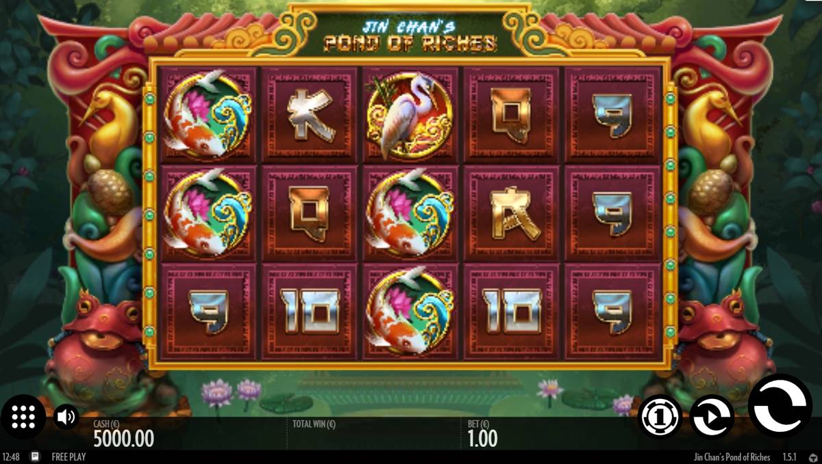 Jin Chan's Pond of Riches: image of main menu