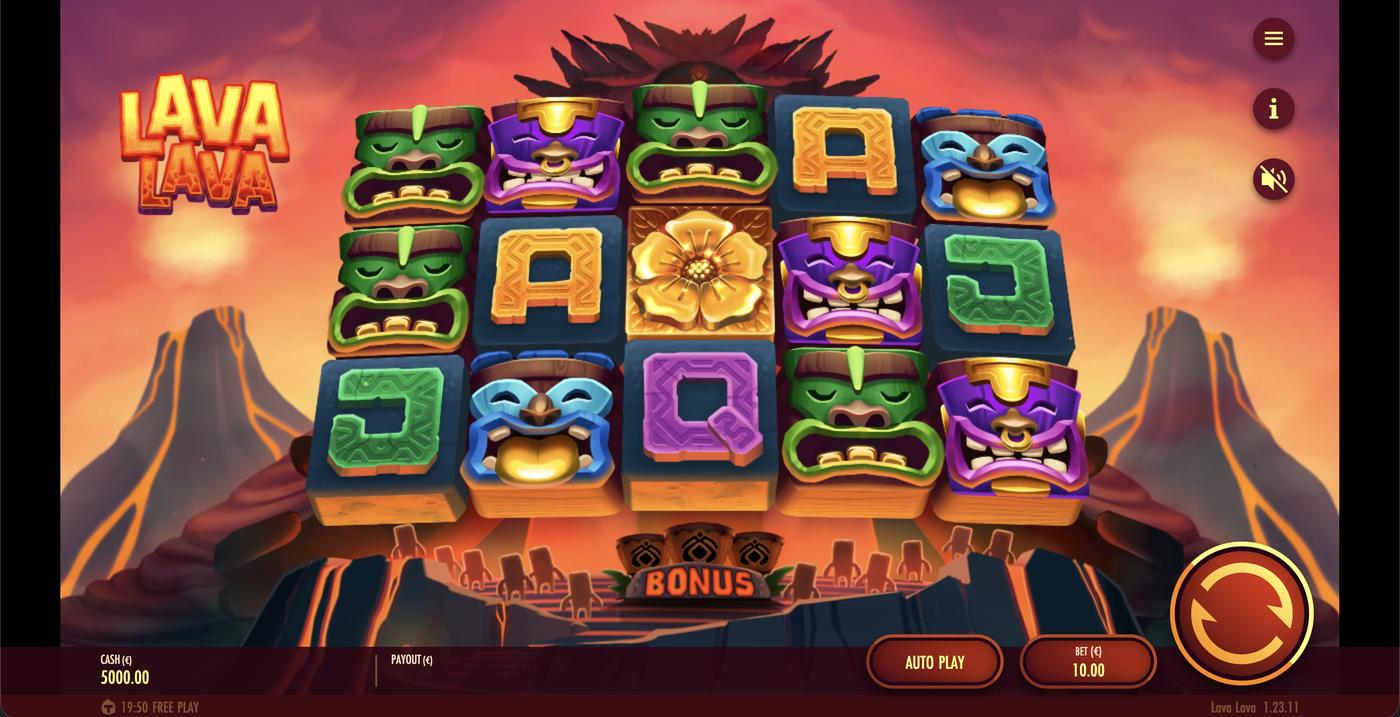 Lava Lava: image of main menu