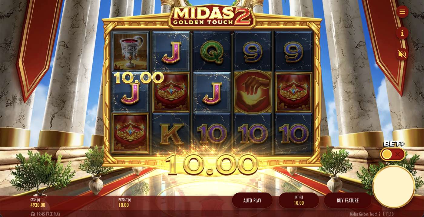 Midas Golden Touch 2: image of winning